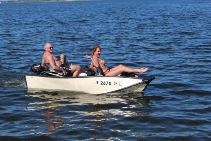 Angie and Rob on yacht