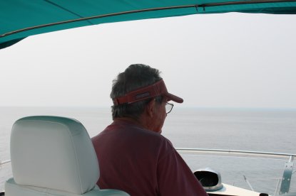 Dave at helm
