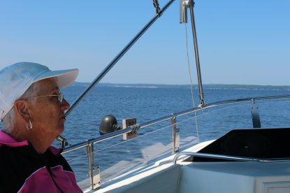 Joyce viewing Georgian Bay