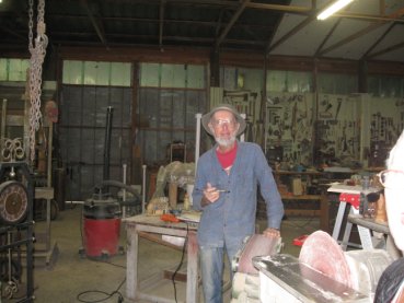 Howard in workshop