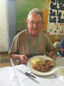 Dave eating lunch