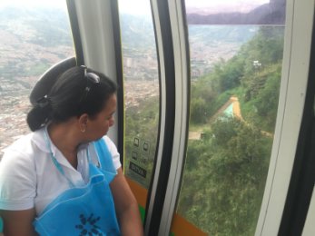 inside cable car